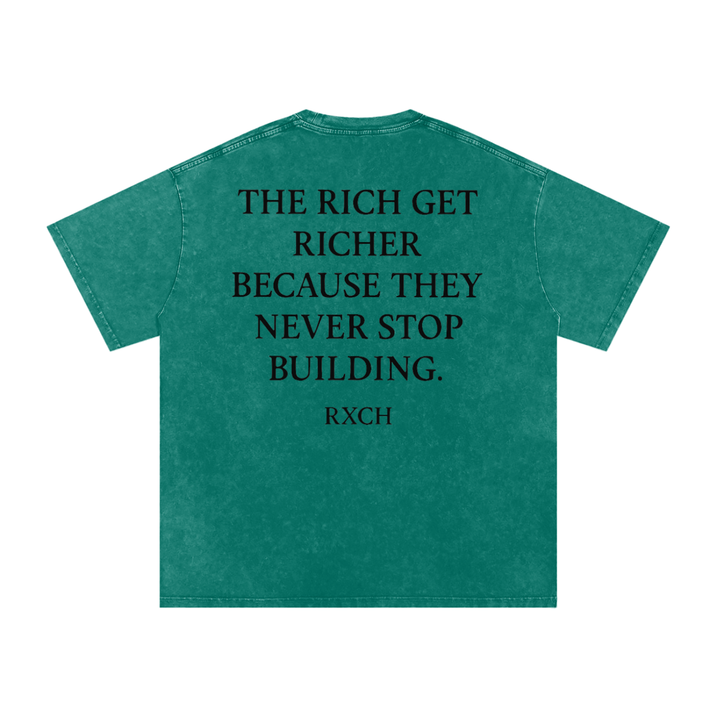 Washed Never Stop Building Tee