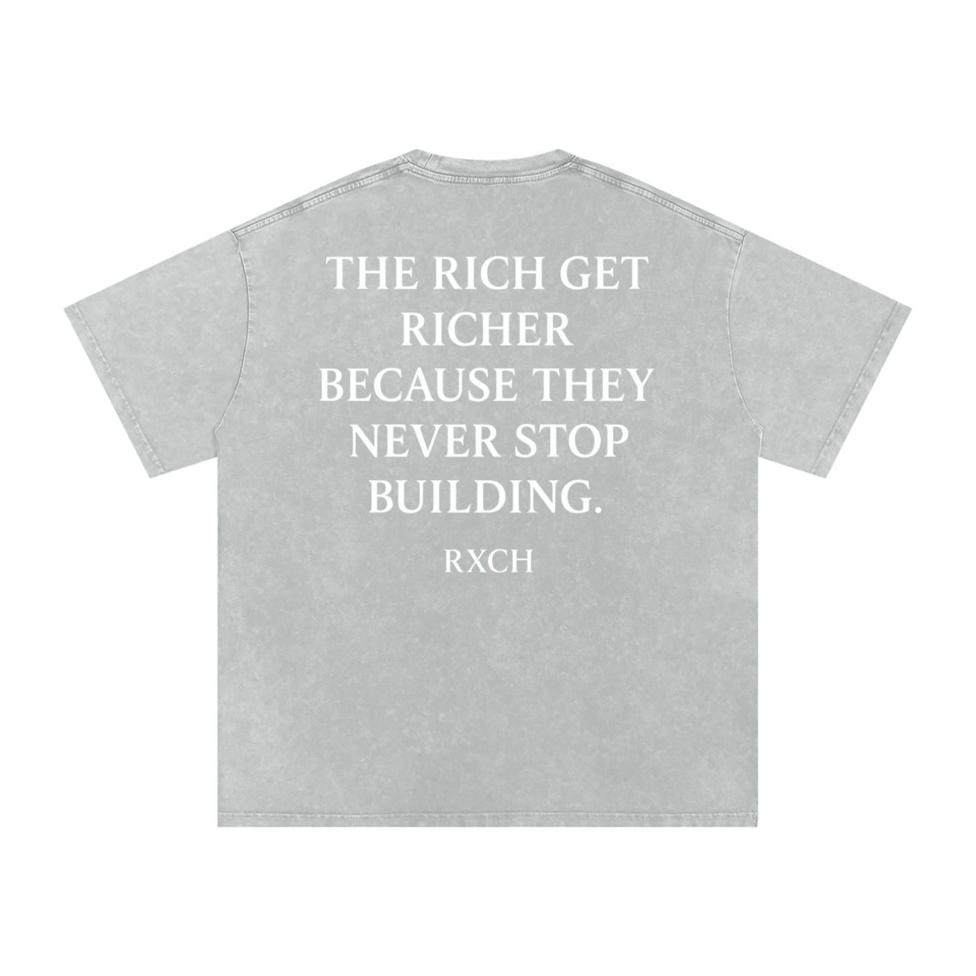 Washed Never Stop Building Tee