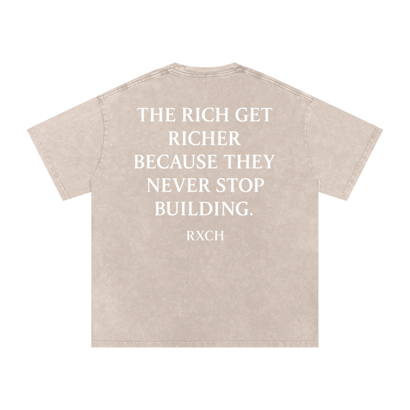 Washed Never Stop Building Tee
