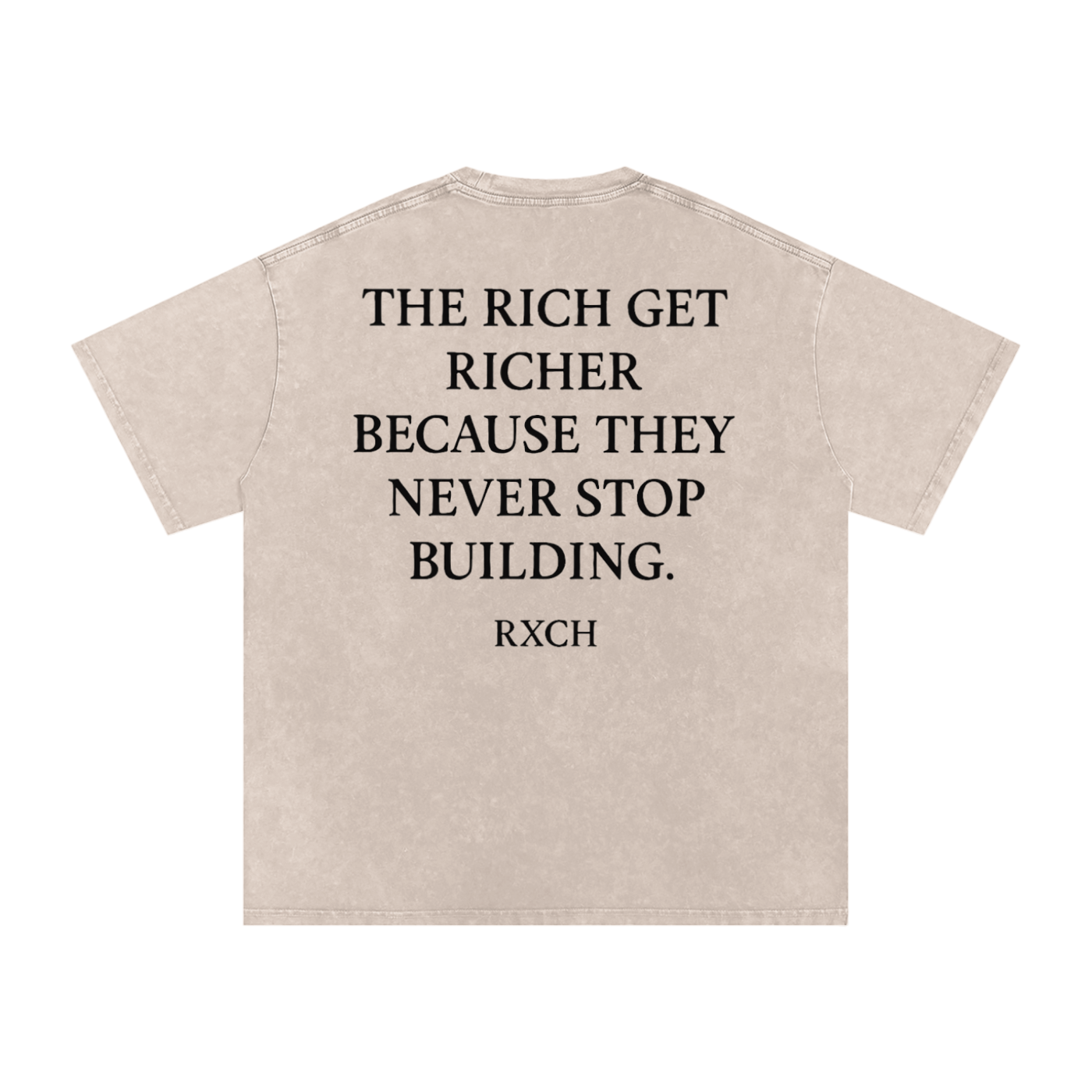 Washed Never Stop Building Tee