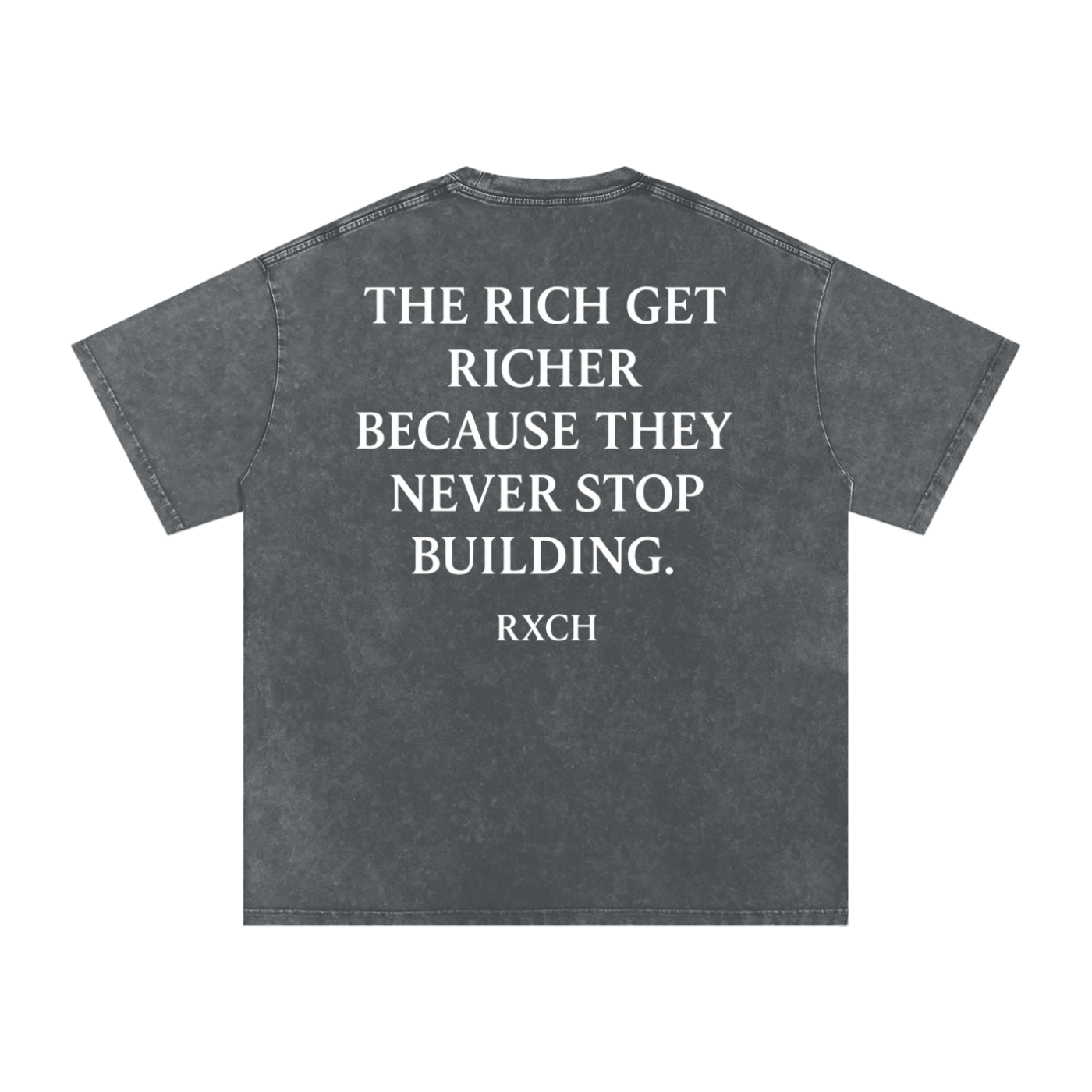 Washed Never Stop Building Tee