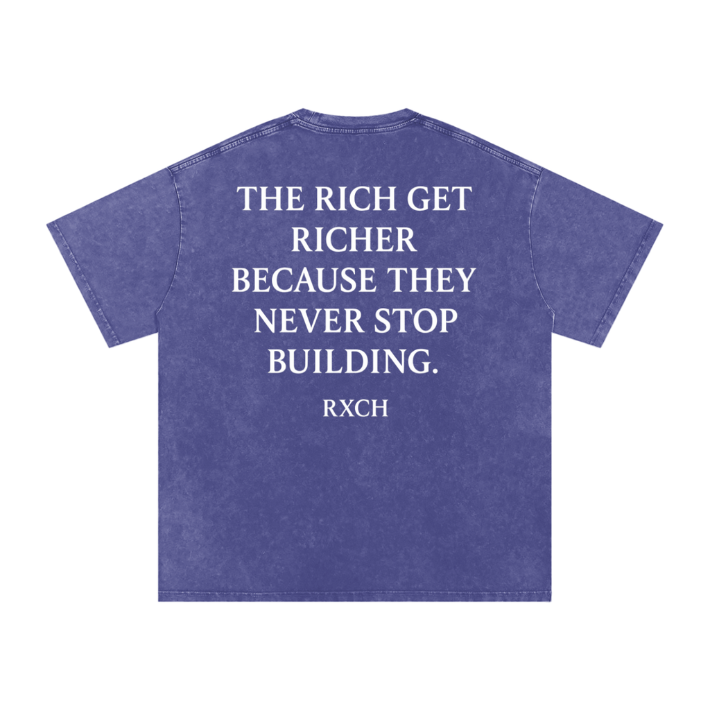 Washed Never Stop Building Tee