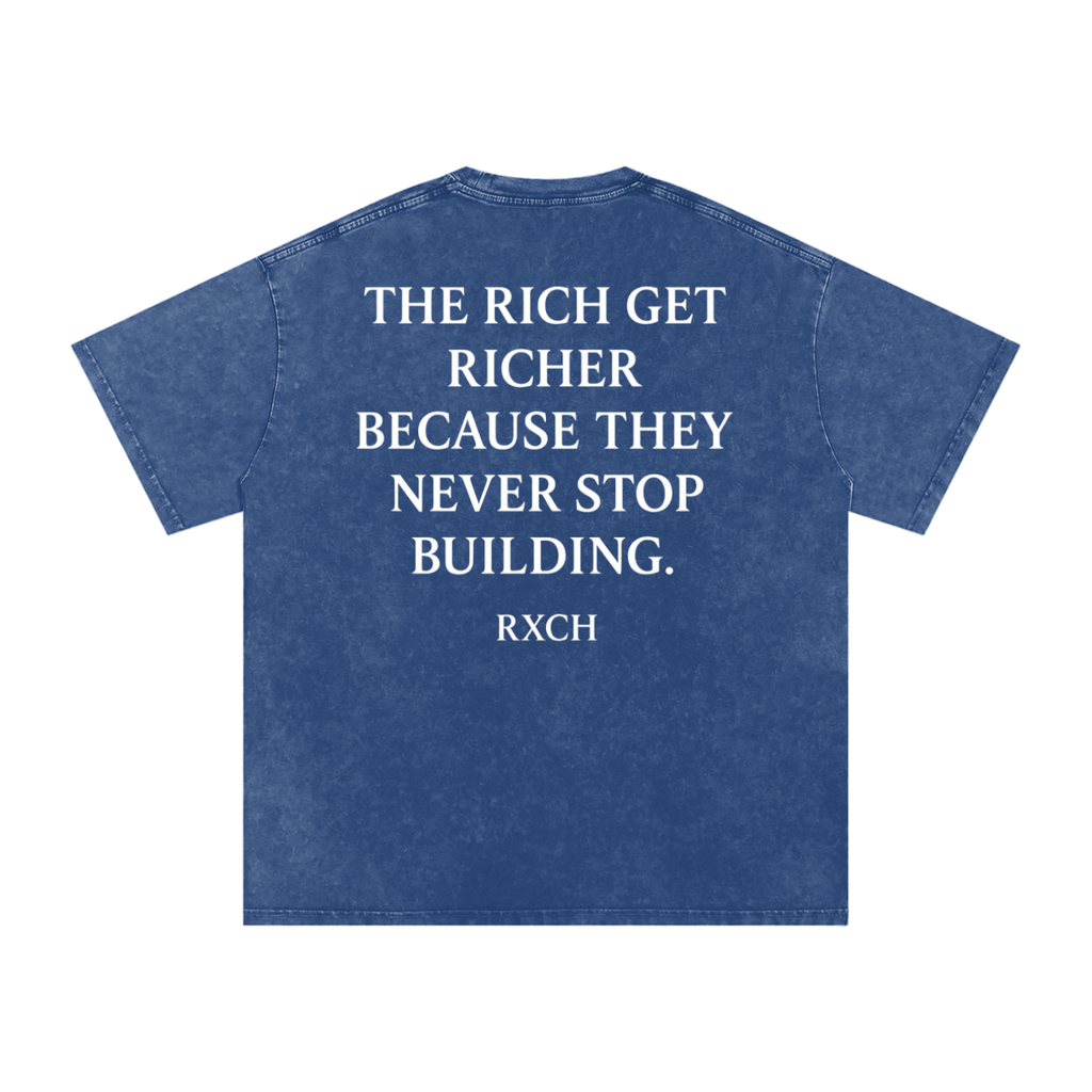 Washed Never Stop Building Tee