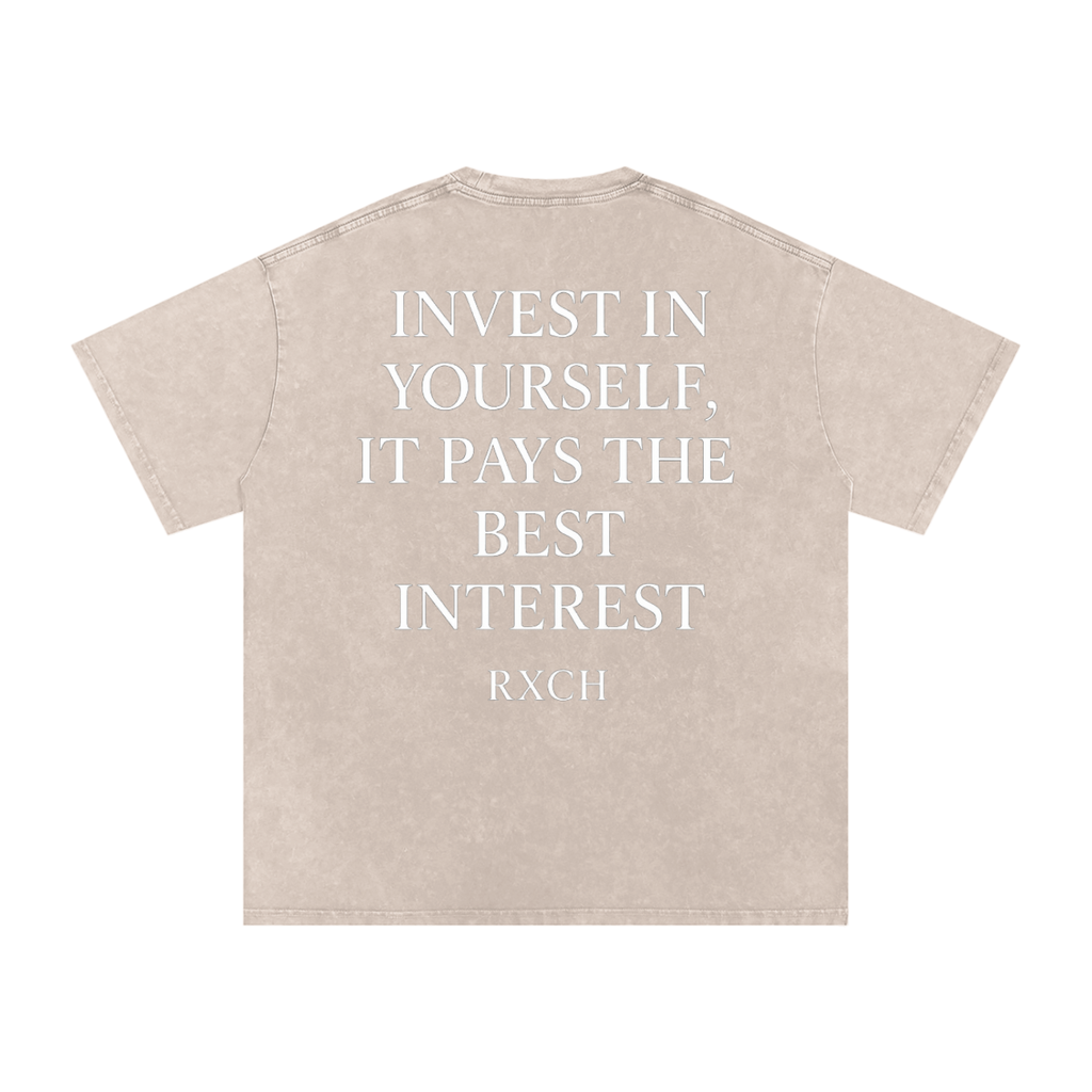 Washed Invest In Yourself Tee